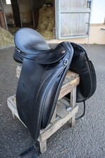 Dressursattel Rossner 18 5 Zoll Schwarz Leder