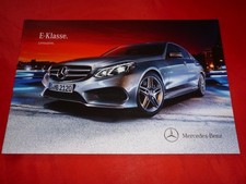 MERCEDES W212 E-Klasse Limousine E 200 CDI - E 63 AMG Prospekt Brochure von 2013