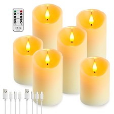 3/6x LED Wiederaufladbar