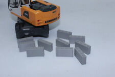 10 Betonblocksteine schmal 4er Systembaustein 1:50 Blockstein Betonstein Ladegut