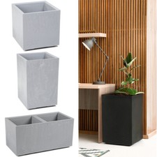 Blumenkübel Pflanzkübel Pflanztopf Blumenkasten Rechteckig mit Rollen 6 Farben