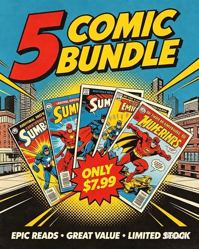 Comic book mystery bundle - book,