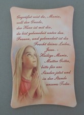 Madonna Bild mit Gebet Marienbild Mutter Gottes Wandbild ca. 11 cm x 7 cm AR 259
