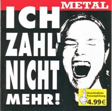 Various – Ich Zahl' Nicht Mehr! - Metal mit Stinkefinger Aufkleber