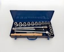 ELORA Steckschlüssel Satz 3/4" 20 tlg. SW 7/8"-2" AF in einem Metallkasten