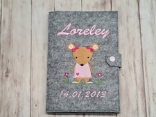 U-Heft Hülle Filz mit Name