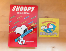 2x SNOOPY Sammlerstücke * Schüler-Agenda 1986 + Mini-Kalender 1990 * UNBENUTZT