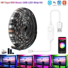 TUYA Smart Life WIFI LED Backlight RGB TV Hintergrund-Beleuchtung Lichtstrip 5M