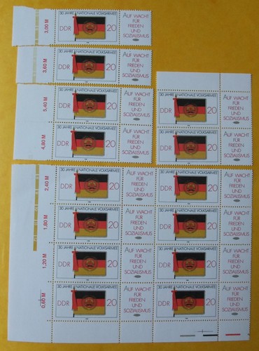 Ddr 1986 zusammendrucke - ddr,