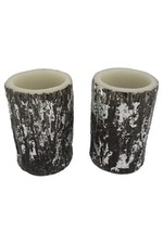 TCHIBO LED Kerzen Set 2x Holz