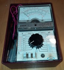 Vintage USSR Analog Multimeter Ц4324 (C4324) Vielfachmessgerät mit Verpackung