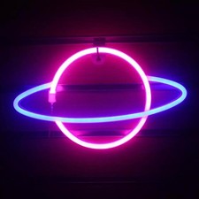 Neon led sign planet - led,