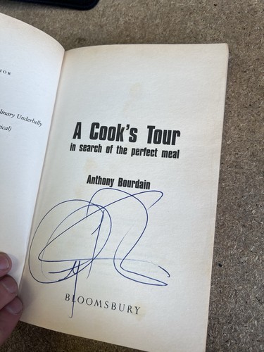 Anthony bourdain signed - signed, a