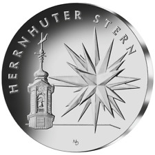 Silbermünze 25 Euro Herrnhuter Stern Weihnachten 2022 - Deutschland- 22 gr ST