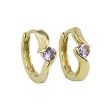 Klappcreolen aus Gold 333 -