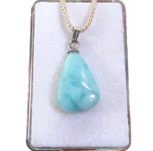 Larimar anhänger 21x14 - larimar, mm