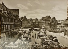 AK Schorndorf Marktplatz 1960 LKW Markt Backnang Göppingen