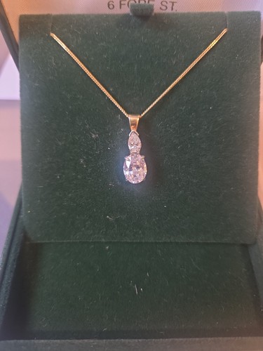 Anhänger gelbgold oval - 9,