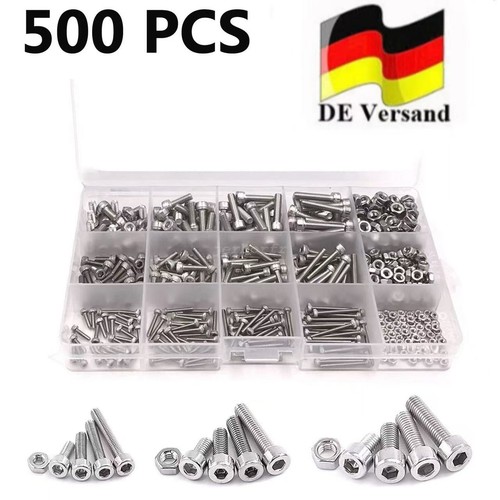 500tlg imbusschrauben muttern - 500tlg,