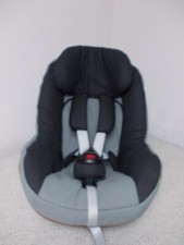 Maxi-Cosi-Pearl 2way Pearl Ersatzbezug hellgrau schwarz unifarben *neu*