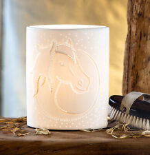 Gilde Porzellan Lampe Ellipse