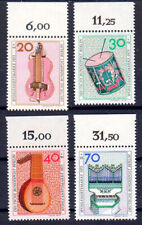 Berlin 459-462 , postfrisch Oberrand / ** / Wohlfahrt: Musik Instrumente , Kunst