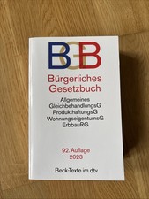 Bürgerliches Gesetzbuch: mit