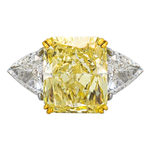 Fancy intense yellow ring - fancy,
