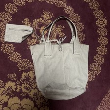 Beutel Tasche Leder Umhängetasche Wildleder innen aussen weich/ eher glatt Börse