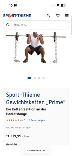 Sport thieme gewichtsketten - sport-thieme,