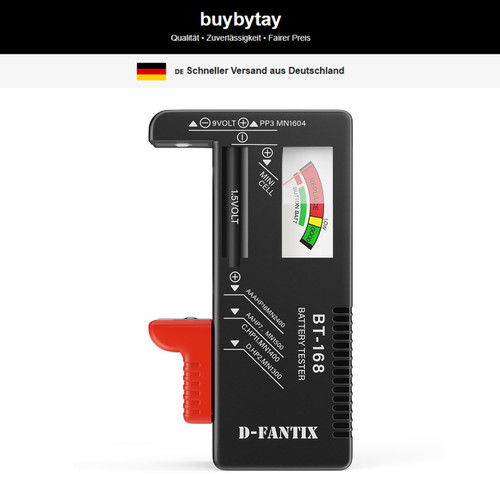 Batterietester für aaa d - c,