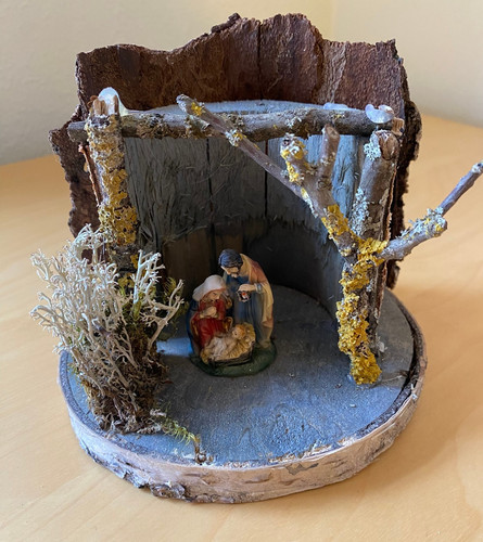 Krippe weihnachten handarbeit - weihnachten,