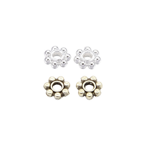 100x zwischenperlen daisy - 100x,