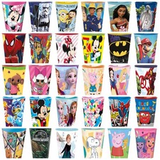 4er Set Trinkbecher Kinder Becher Saftbecher Glas Disney Patrol Minions