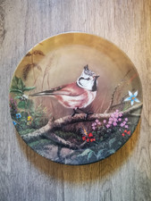 Tirschenreuth Sammelteller Motiv Haubenmeise im Unterholz Karl-Hans Boese