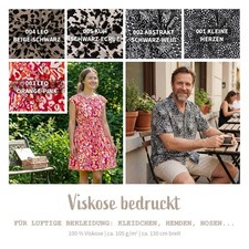 Viskose Stoff bedruckt