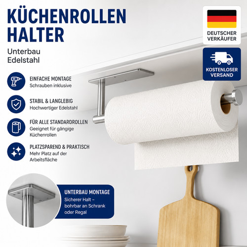 Küchenrollenhalter ohne