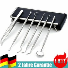 6PCS Zahnreinigung Zahnpflege Zahnarztbesteck Zahnsteinentferner Instrumente Set