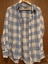 Hemd Bluse H&M Blau Kariert