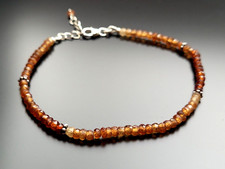 Eszperra ? 925 Sterling Silber Armband Hessonit Granat Edelsteine Echtschmuck