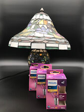 Große Tischlampe im Tiffany-Stil, einzigartig, incl. 3* LED Lampe NEU
