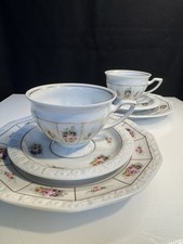 Rosenthal Classic Rose Maria Poesie 2 Kaffeegedecke Topzustand