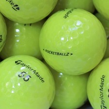 30 Golfbälle Taylor Made RocketBallz Gelb AA/AAA Qualität Lakeballs Rocket Ballz