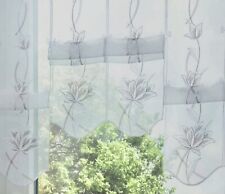 Scheibengardine weiß rot Kiara Plauener Spitze Raffvorhang Falten Clip Panneaux