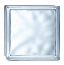 Solaris Glasbaustein 24 x 24 x 8 cm Glasbausteine Wolke weiss