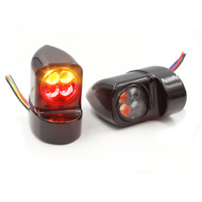 3in1 Blinker Rücklicht LED E-geprüft schwarz für Harley Davidson Softail 86-24