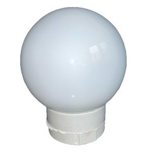 Flurlampe Stalllampe Bodenlampe DDR rund Keramiksockel 11,5 cm W100