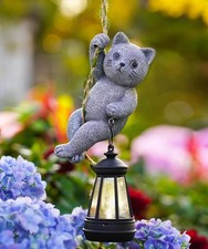 Katzenfigur solarleuchte - katzenfigur,