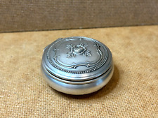 Kleine Dose Silber/ Versilbert mit Klappdeckel, innen z.T vergoldet, um 1900