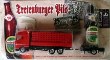 Werbetruck   Tretenburger Pils LKW mit Flaschenbier Werbeanhänger ca. 18 cm.